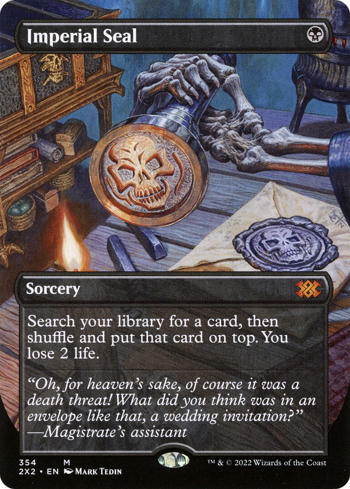 Imperial Seal (Borderless Alternate Art) [Double Masters 2022]