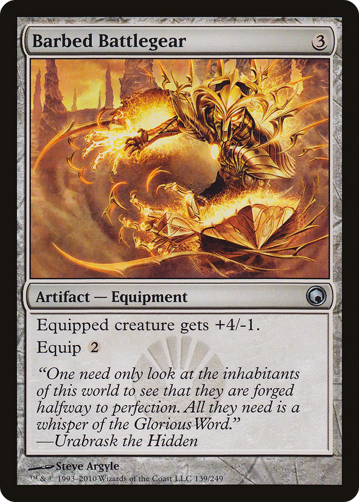 Barbed Battlegear [Scars of Mirrodin]