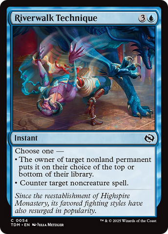 Riverwalk Technique (TDM-054) - Tarkir: Dragonstorm Foil