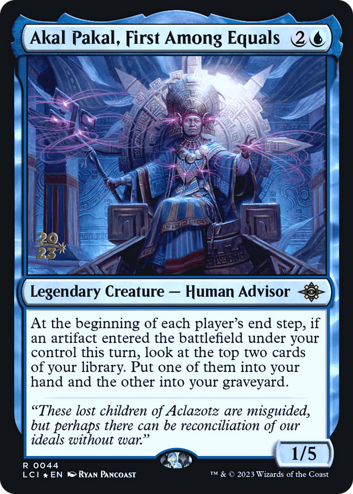Akal Pakal, First Among Equals [The Lost Caverns of Ixalan Prerelease Cards]