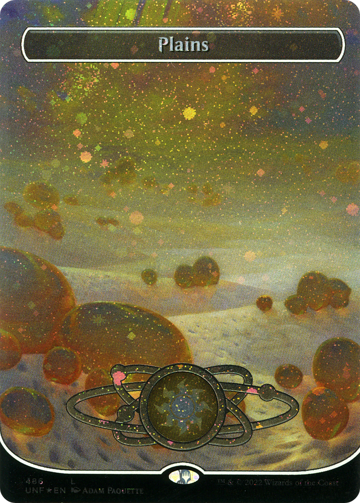 Plains (486) (Planetary Space-ic Land) (Galaxy Foil) [Unfinity]