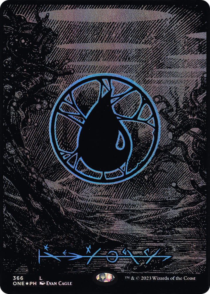 Island (366) (Oil Slick Raised Foil) [Phyrexia: All Will Be One]