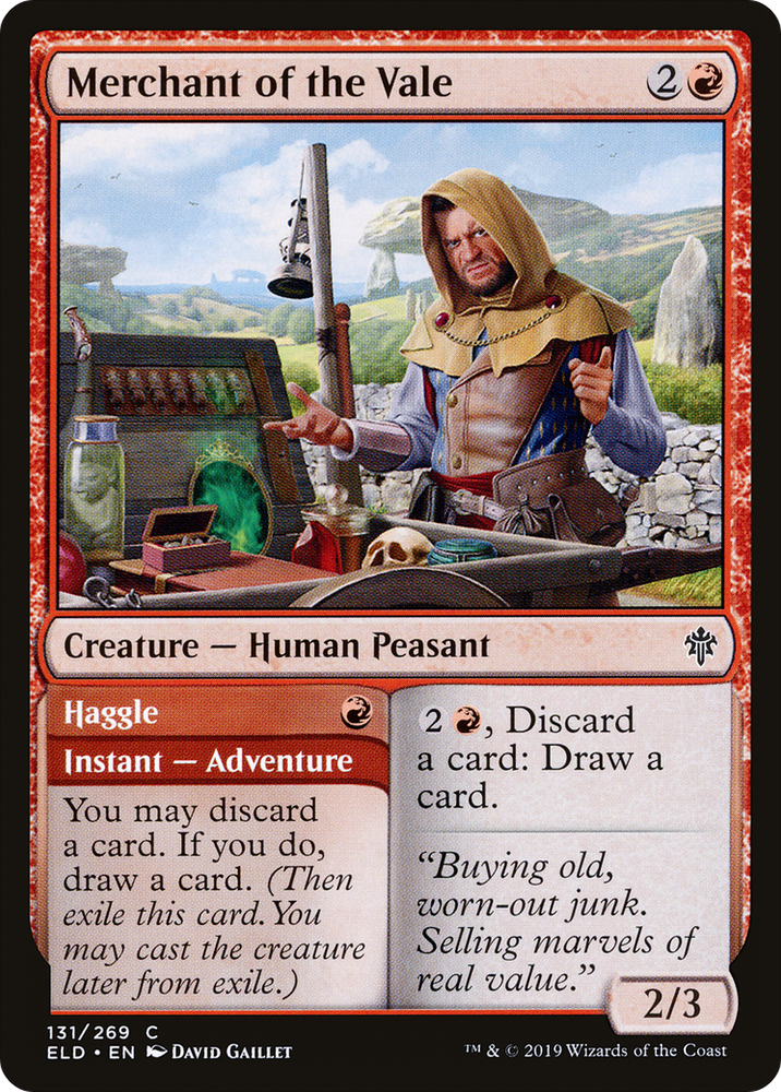 Merchant of the Vale // Haggle [Throne of Eldraine]