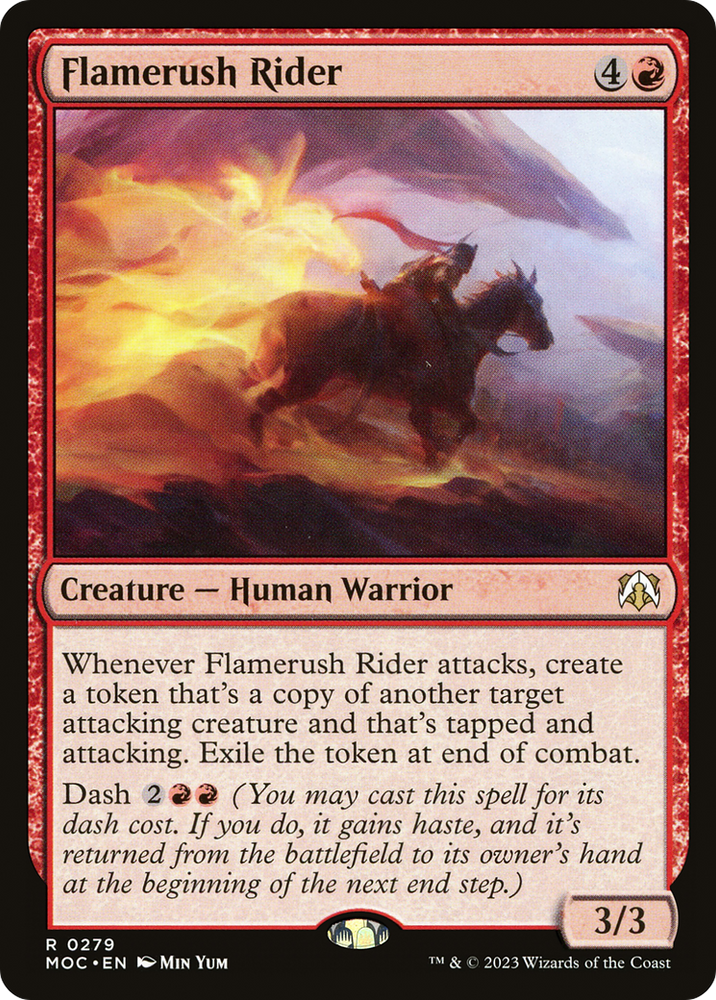 Flamerush Rider [March of the Machine Commander]