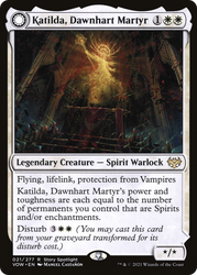 Katilda, Dawnhart Martyr // Katilda's Rising Dawn [Innistrad: Crimson Vow]