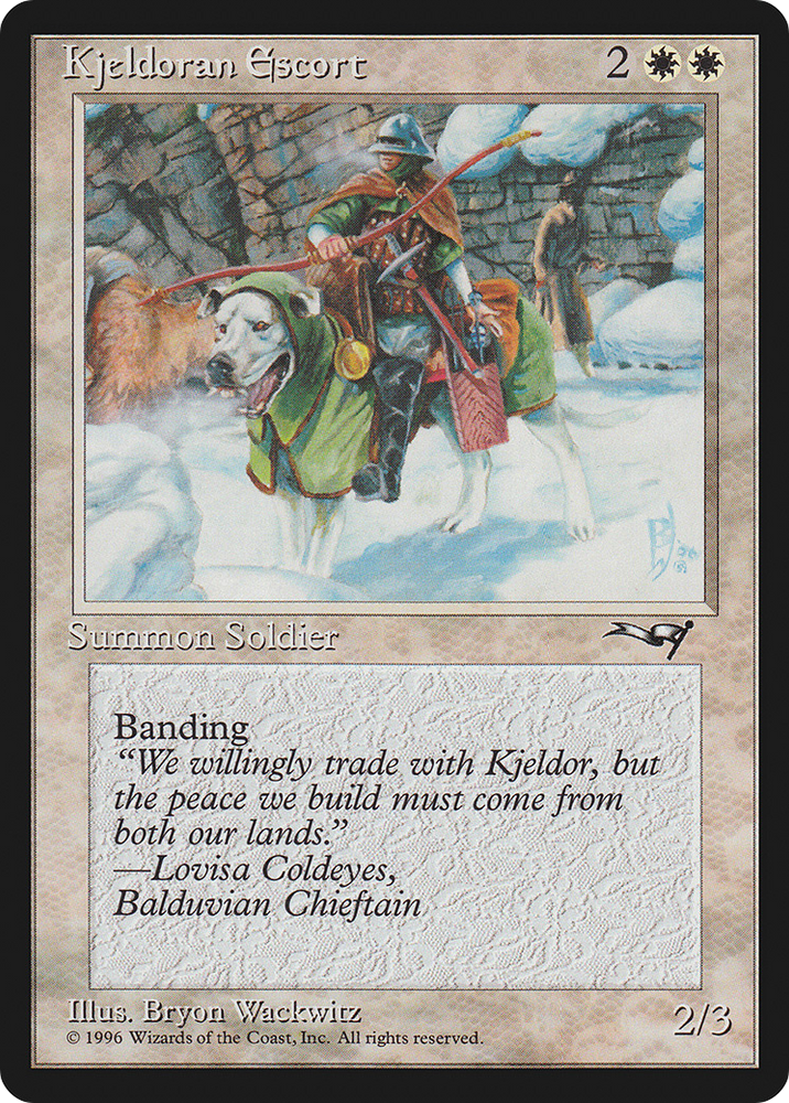 Kjeldoran Escort (Mountain Background) [Alliances]