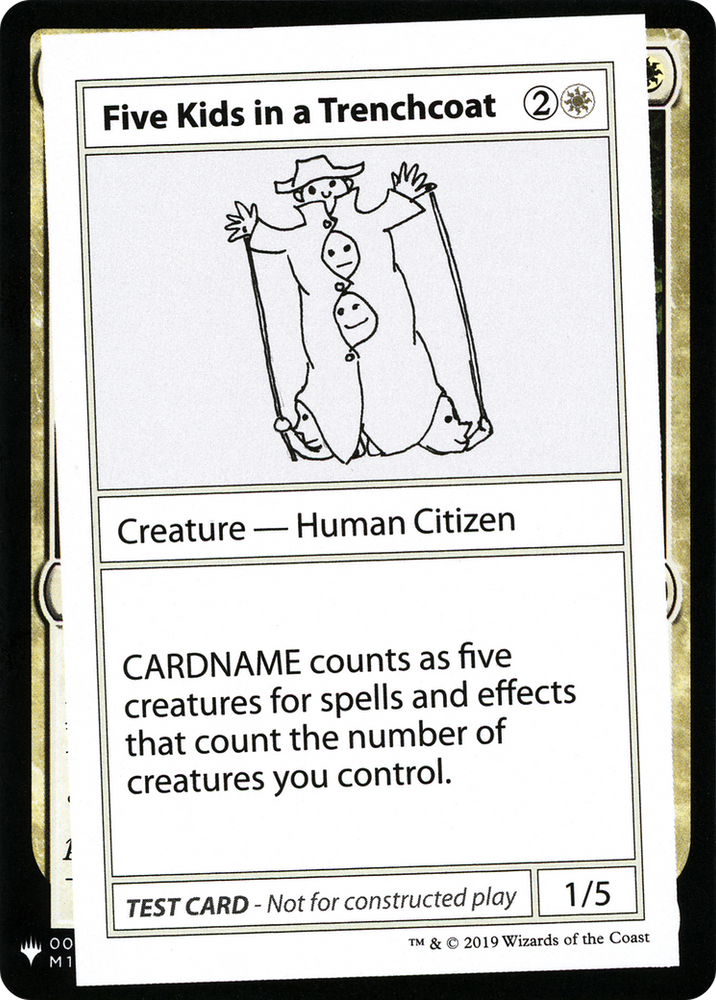 Five Kids in a Trenchcoat [Mystery Booster Playtest Cards]