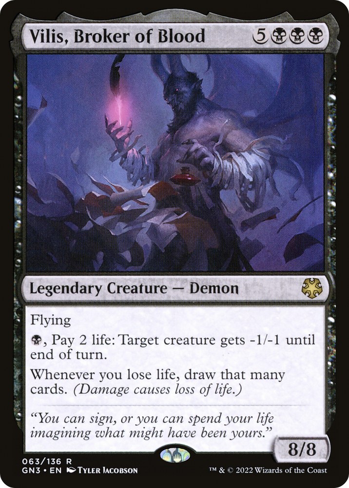 Vilis, Broker of Blood [Game Night: Free-for-All]