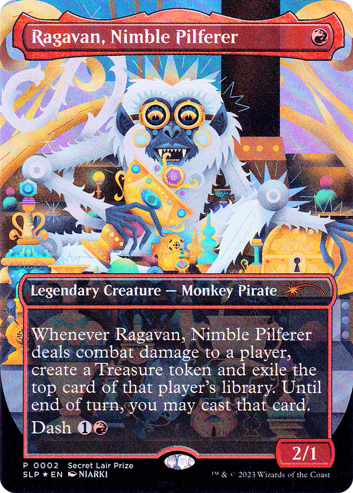 Ragavan, Nimble Pilferer (Borderless) [Secret Lair Showdown]