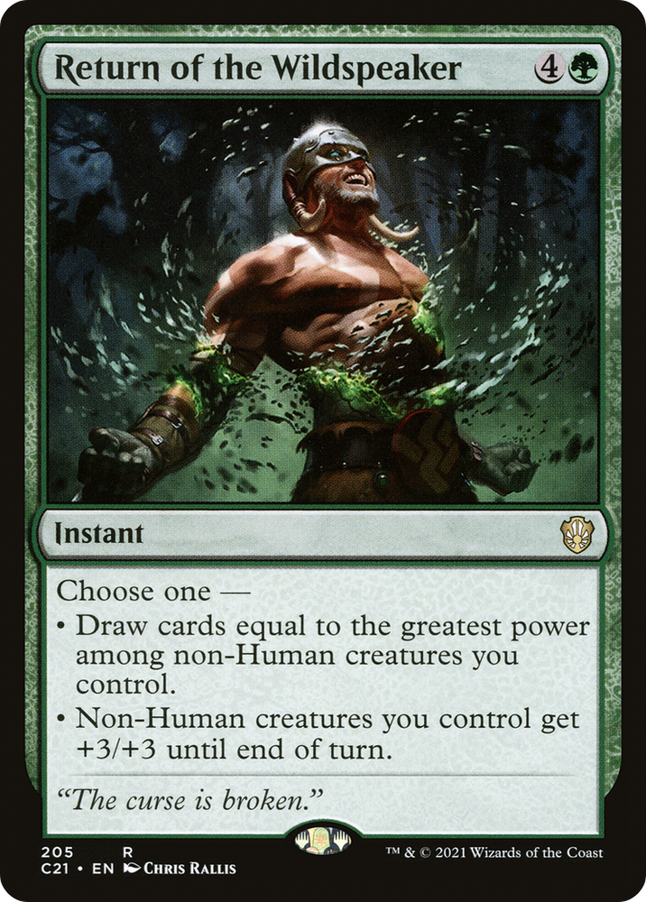 Return of the Wildspeaker [Commander 2021]