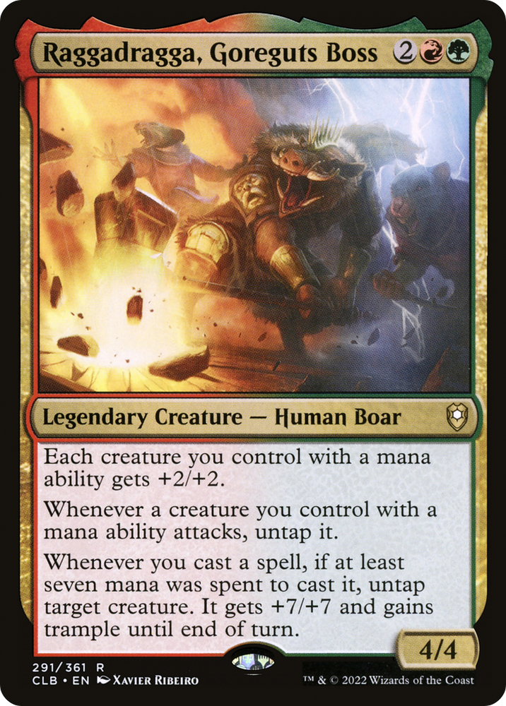 Raggadragga, Goreguts Boss [Commander Legends: Battle for Baldur's Gate]