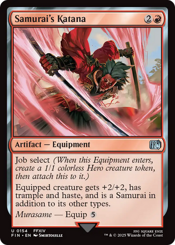 Samurai's Katana (FIN-154) - FINAL FANTASY Foil