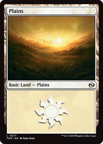 Plains (TDM-277) - Tarkir: Dragonstorm Foil