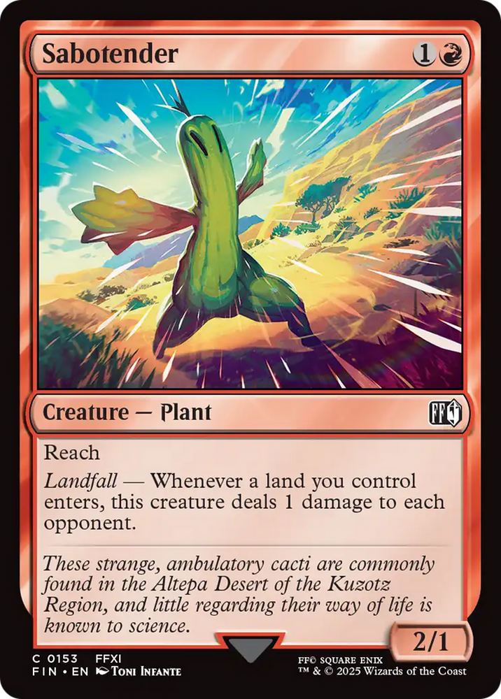 Sabotender (FIN-153) - FINAL FANTASY Foil