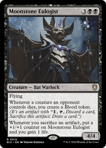 Moonstone Eulogist [Bloomburrow Commander]
