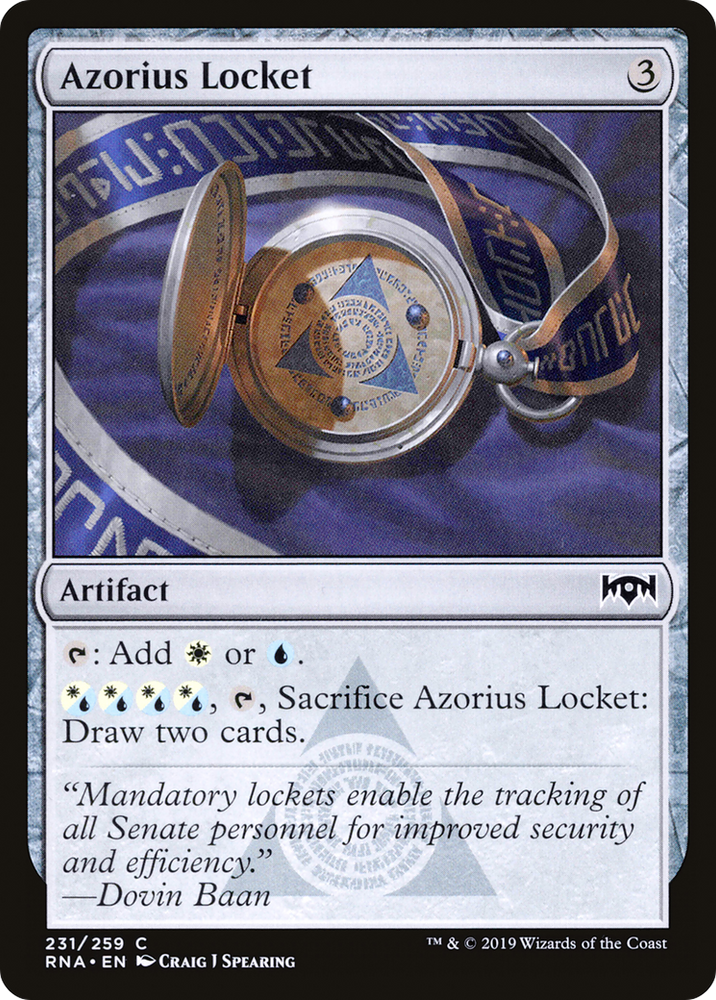 Azorius Locket [Ravnica Allegiance]