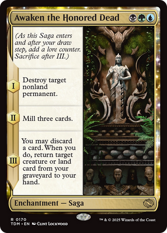 Awaken the Honored Dead (TDM-170) - Tarkir: Dragonstorm: (enchantment)