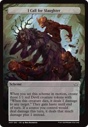 I Call for Slaughter (Full Art) [Duskmourn: Archenemy]