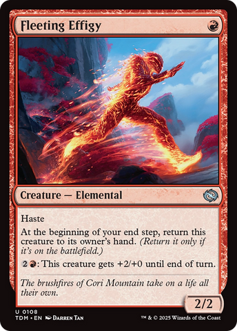 Fleeting Effigy (TDM-108) - Tarkir: Dragonstorm