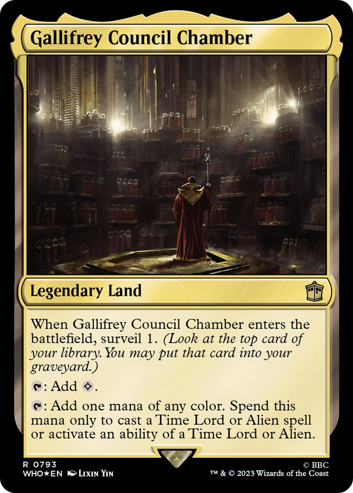 Gallifrey Council Chamber (Surge Foil) [Doctor Who]