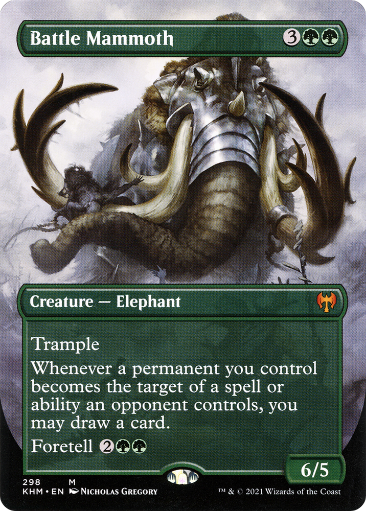 Battle Mammoth (Borderless Alternate Art) [Kaldheim]