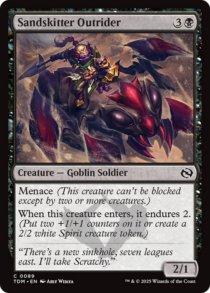 Sandskitter Outrider (TDM-089) - Tarkir: Dragonstorm Foil