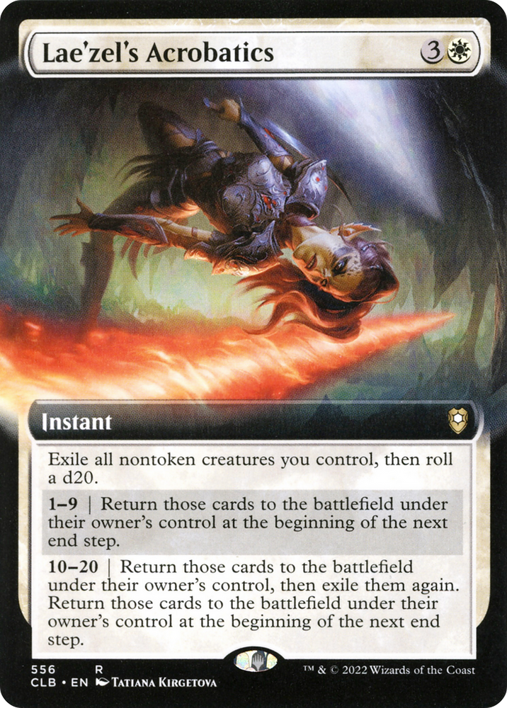 Lae'zel's Acrobatics (Extended Art) [Commander Legends: Battle for Baldur's Gate]