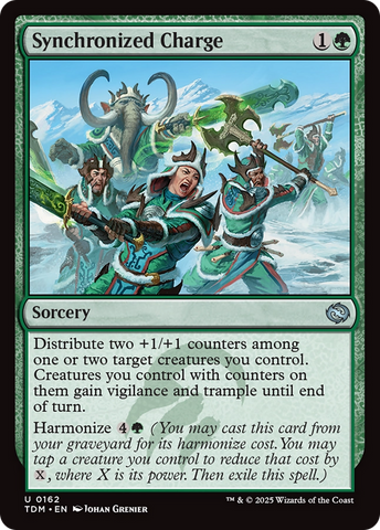 Synchronized Charge (TDM-162) - Tarkir: Dragonstorm Foil