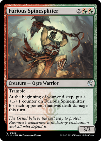 Furious Spinesplitter [Ravnica: Clue Edition]