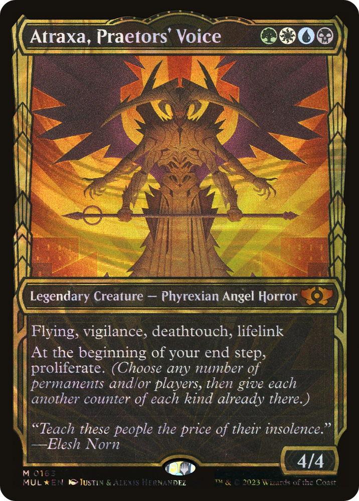Atraxa, Praetors' Voice (Halo Foil) [Multiverse Legends]
