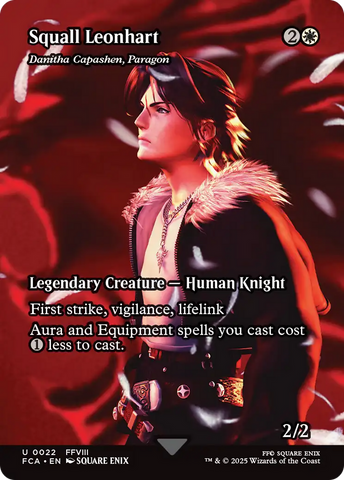 Squall Leonhart - Danitha Capashen, Paragon (Showcase) (FCA-022) - FINAL FANTASY: Through the Ages / Squall Leonhart (Borderless) Foil