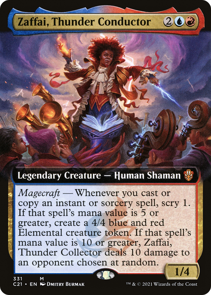 Zaffai, Thunder Conductor (Extended Art) [Commander 2021]