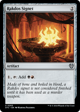Rakdos Signet [Outlaws of Thunder Junction Commander]