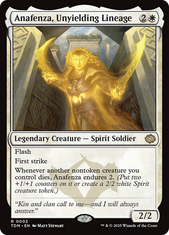 Anafenza, Unyielding Lineage (TDM-002) - Tarkir: Dragonstorm Foil