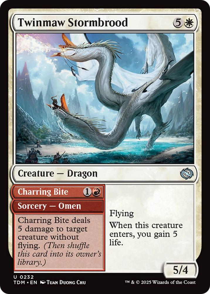 Twinmaw Stormbrood // Charring Bite (TDM-232) - Tarkir: Dragonstorm