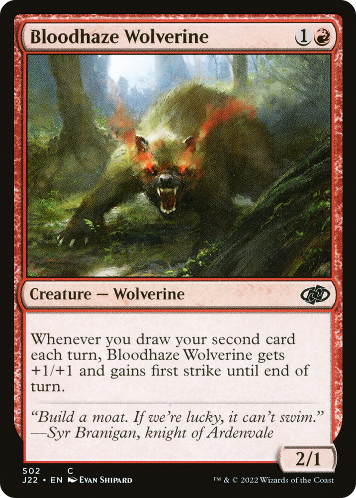 Bloodhaze Wolverine [Jumpstart 2022]