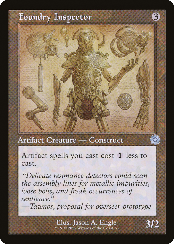 Foundry Inspector (Retro Schematic) [The Brothers' War Retro Artifacts]