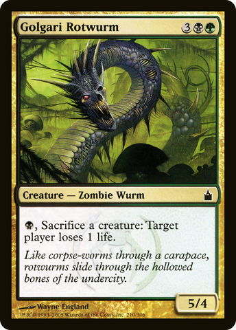 Golgari Rotwurm [Ravnica: City of Guilds]