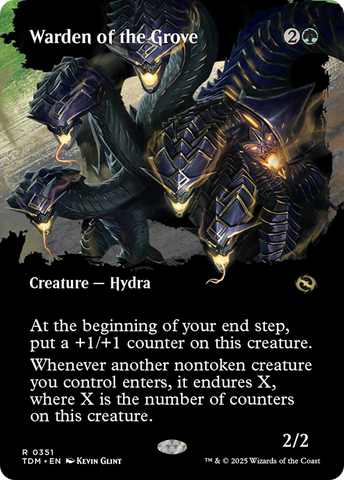 Warden of the Grove (TDM-351) - Tarkir: Dragonstorm: (Showcase) (Borderless)