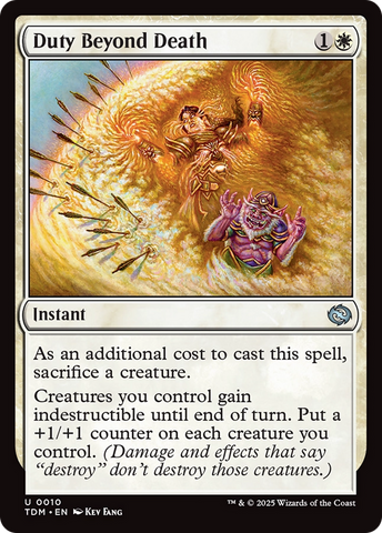 Duty Beyond Death (TDM-010) - Tarkir: Dragonstorm