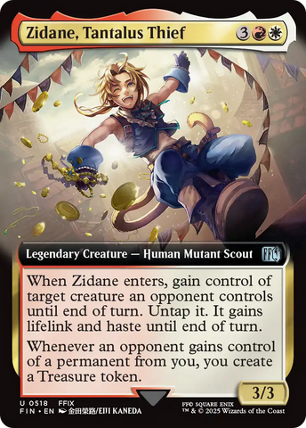 Zidane, Tantalus Thief (FIN-518) - FINAL FANTASY: (Extended Art) Foil