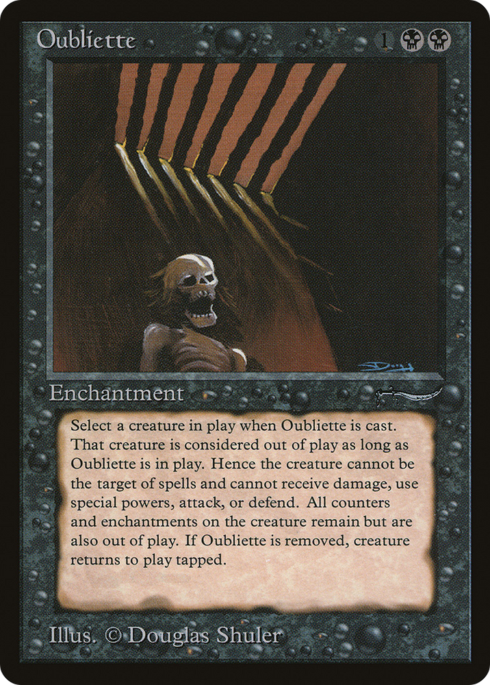 Oubliette (Dark Mana Cost) [Arabian Nights]