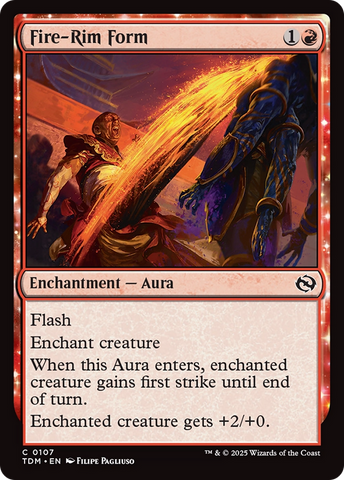 Fire-Rim Form (TDM-107) - Tarkir: Dragonstorm: (enchantment)