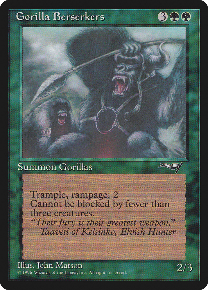 Gorilla Berserkers (Mouths Open) [Alliances]