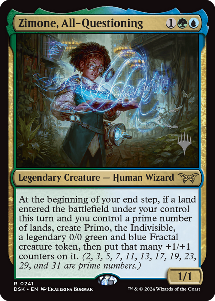 Zimone, All-Questioning [Duskmourn: House of Horror Promos]