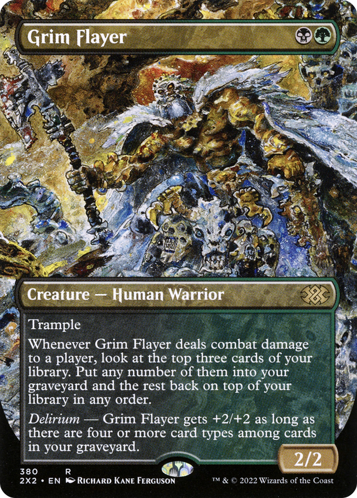 Grim Flayer (Borderless Alternate Art) [Double Masters 2022]
