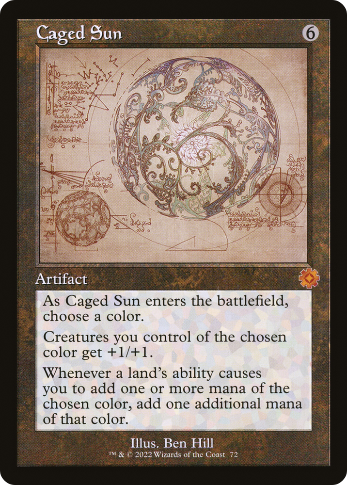 Caged Sun (Retro Schematic) [The Brothers' War Retro Artifacts]