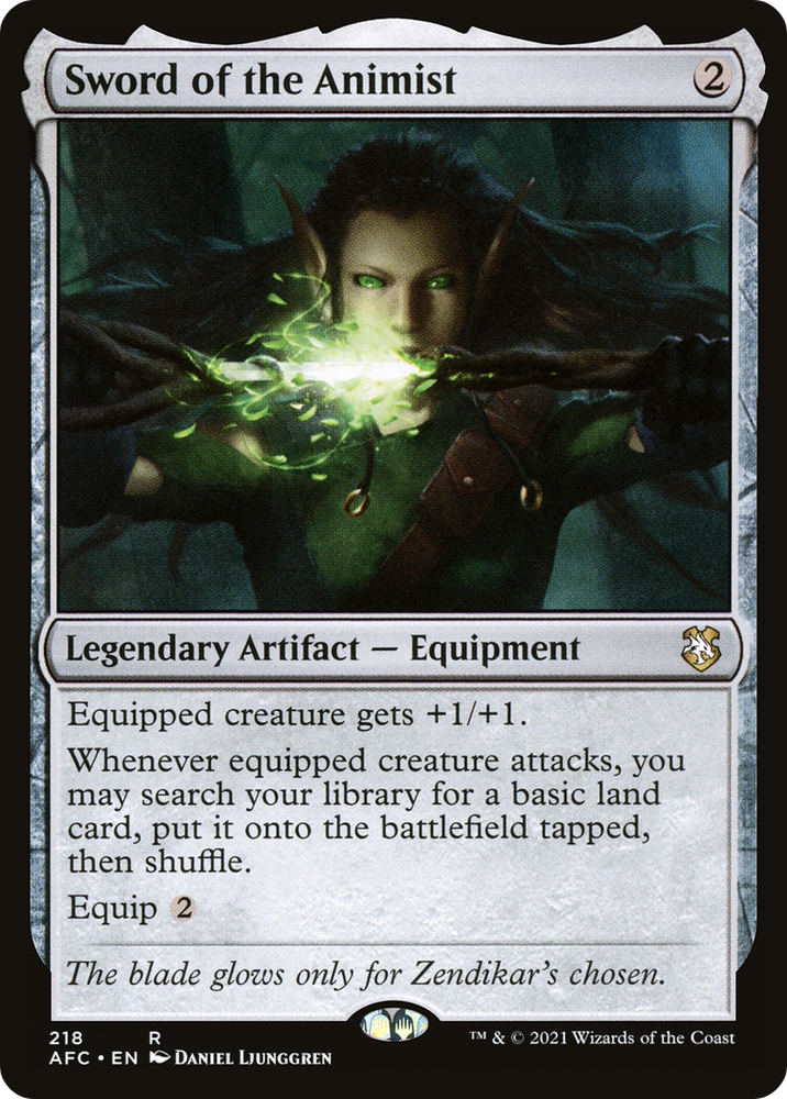Sword of the Animist [Dungeons & Dragons: Adventures in the Forgotten Realms Commander]