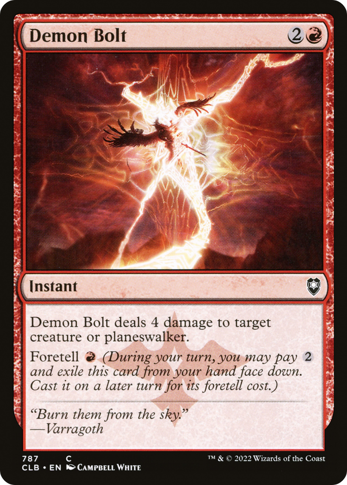 Demon Bolt [Commander Legends: Battle for Baldur's Gate]
