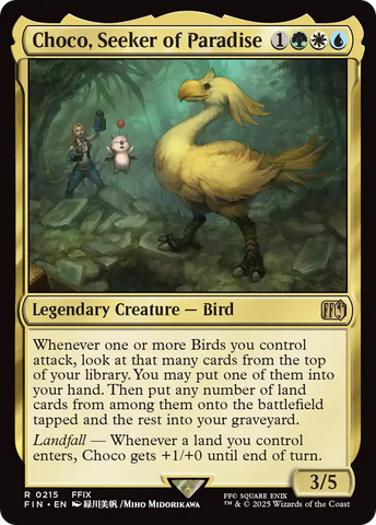Choco, Seeker of Paradise (FIN-215) - FINAL FANTASY Foil